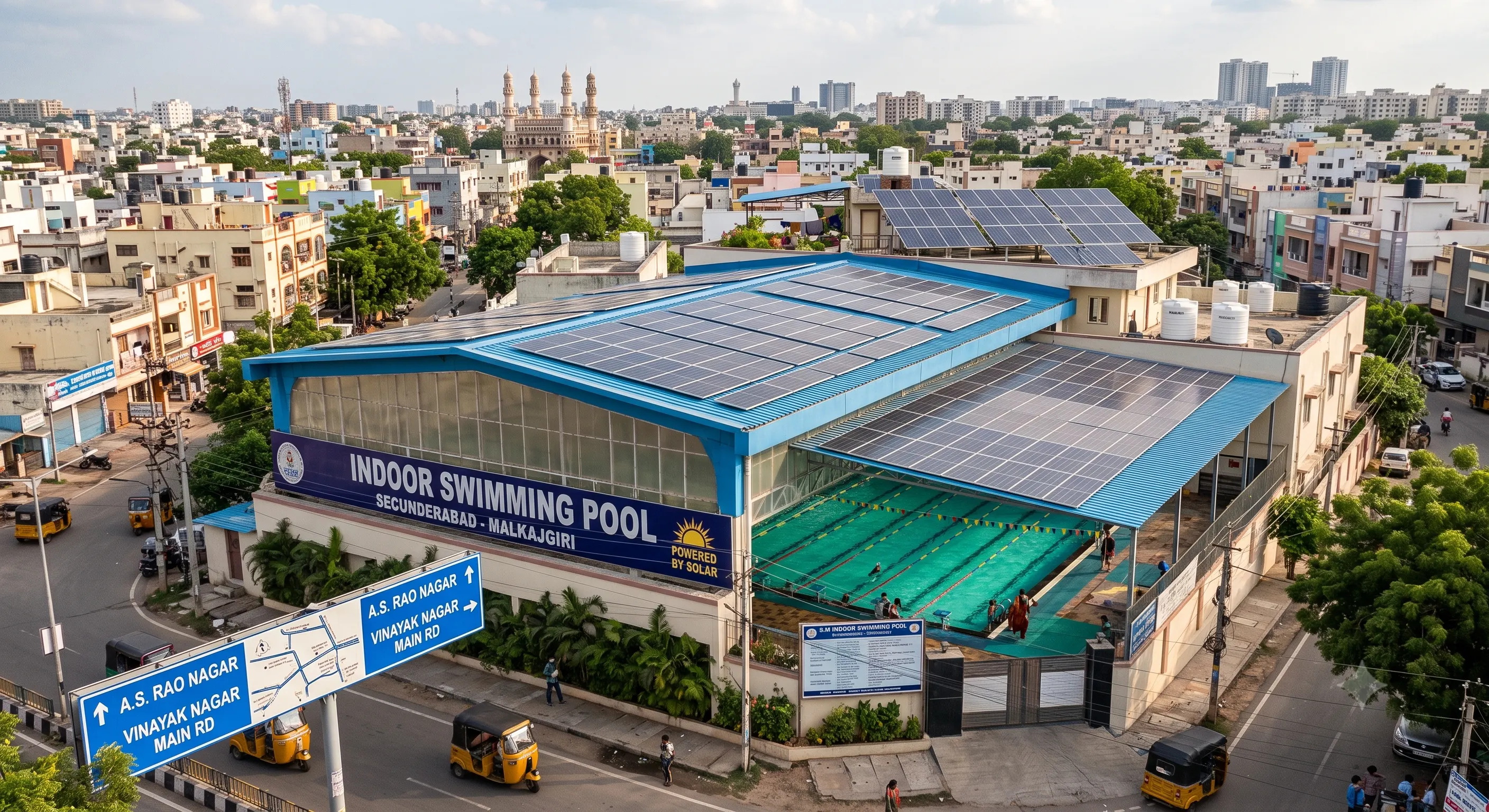 Commercial rooftop solar project in Telangana